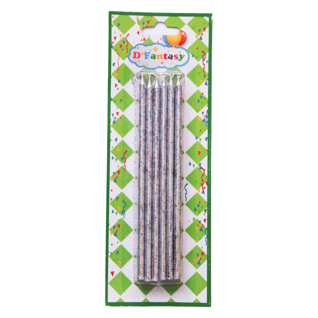 VELA ESCARCHADA PLATA