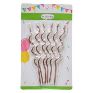 VELA ESPIRAL ORO ROSA