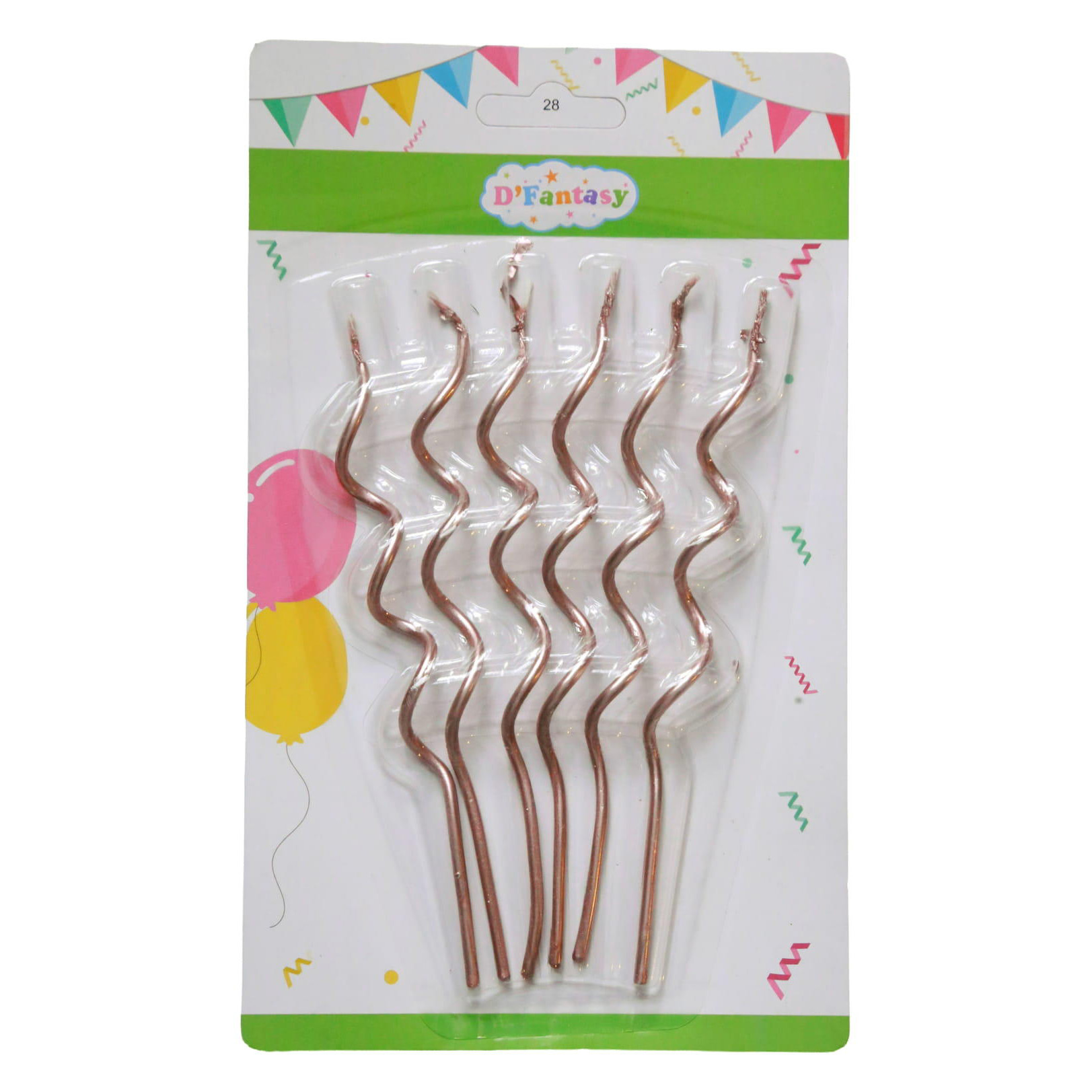 VELA ESPIRAL ORO ROSA