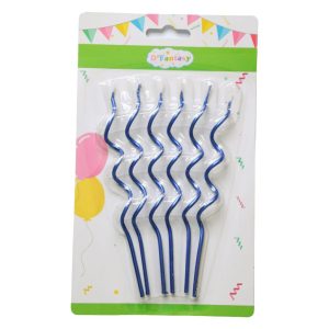 VELA ESPIRAL AZUL