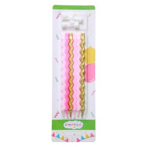VELA SERPIENTE DORADO/ROSADO