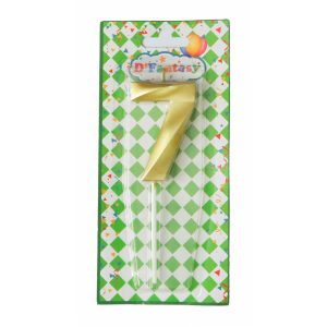 VELA NUMERAL ORO # 7