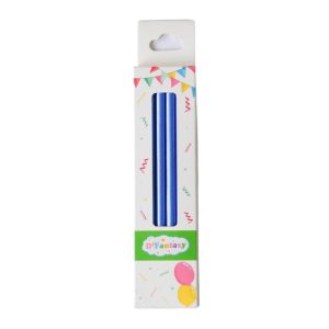 VELA METALICA AZUL 9.5CM