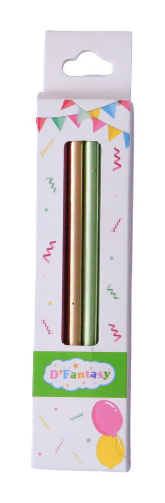 VELA METALICA COLORES 9.5CM