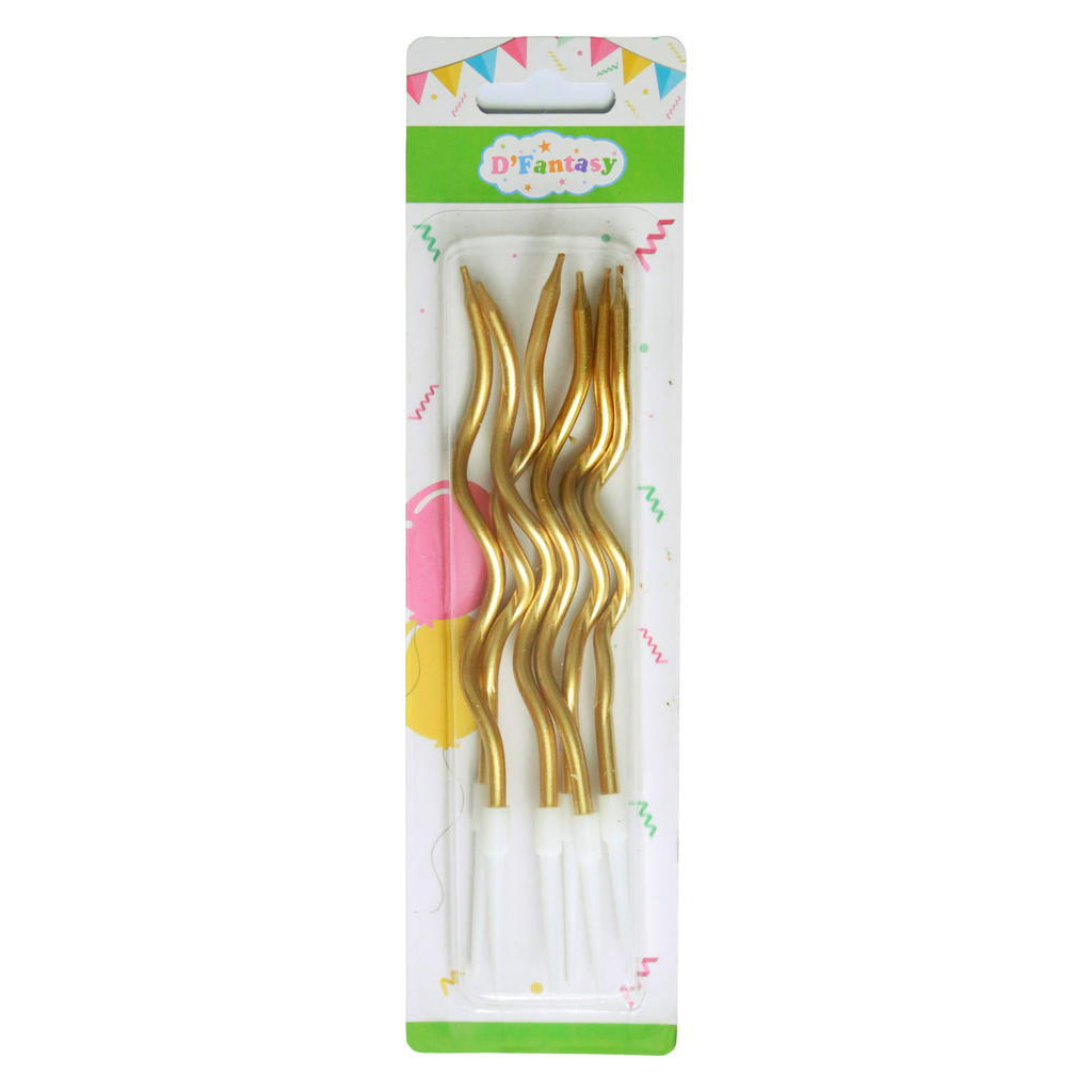 VELA ESPIRAL ORO 14.5 CM
