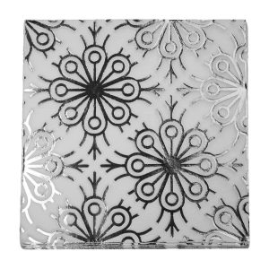 SERVILLETA FOIL MANDALA PLATEADO