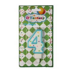 VELA NUMERAL MAGICA PUNTO CELESTE # 4