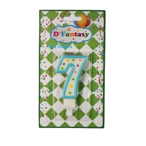 VELA NUMERAL MAGICA PUNTO CELESTE # 7