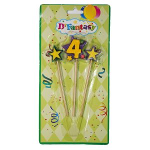 VELA NUMERAL ESTRELLA # 4